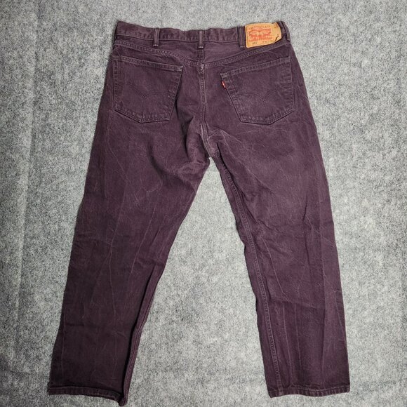 Levis 501 VTG Jeans Men 40x30 Red Denim Straight Leg Original‎ Fit 537303 L5155 - Picture 2 of 8